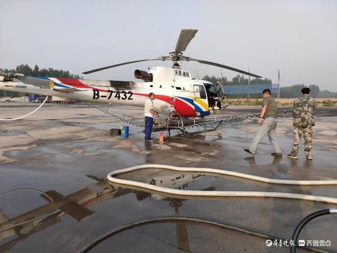 M6米乐平台：乐陵市2024年美国白蛾飞机施药防治工作拉开序幕(图1)