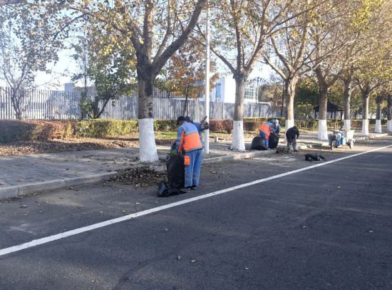 落叶缓扫留住秋韵公主岭市城管执法局做好“落叶季”道路环境保障工作(图2)
