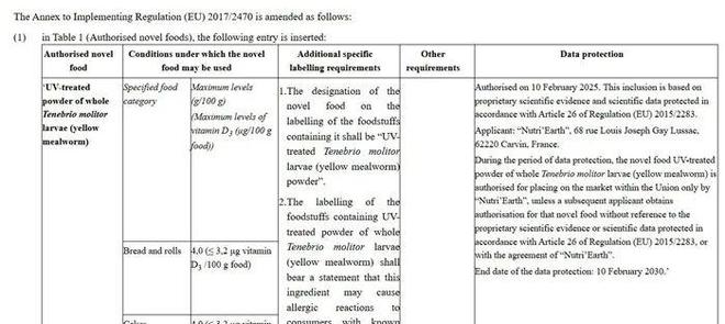 这种虫子被允许加入食品最高含量4%!高营养、易消化……
